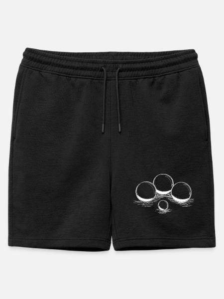 Boules pour pétanque et pétanque - Short de survêtement homme premium - noir