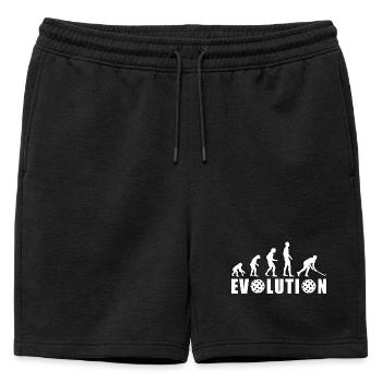 EVOLUTION HOCKEY Champion du monde de hockey en salle Cadeau - Short de survêtement homme premium - noir - Devant - AI Model Male 178 light (178cm)