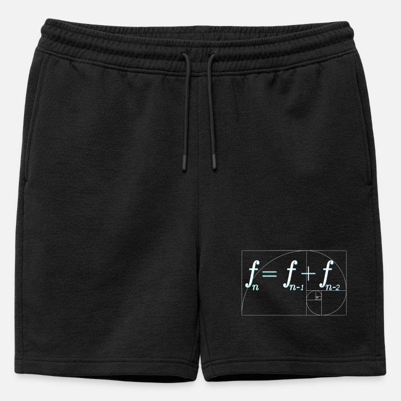 Fibonacci sequence - Mens' Premium Organic Sweatshorts - black
