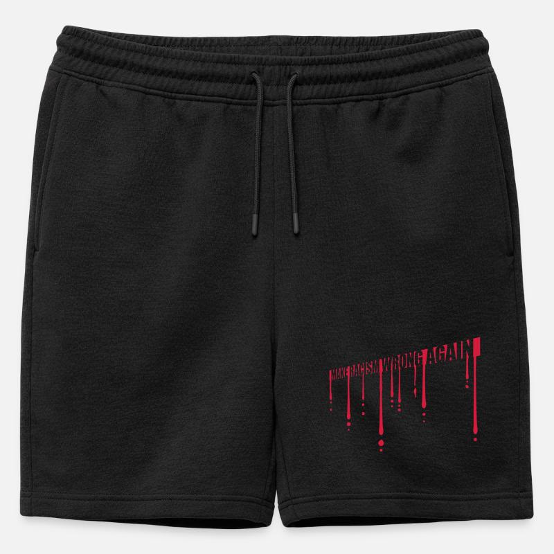 make racism wrong again - Männer Premium Organic Sweatshorts - Schwarz