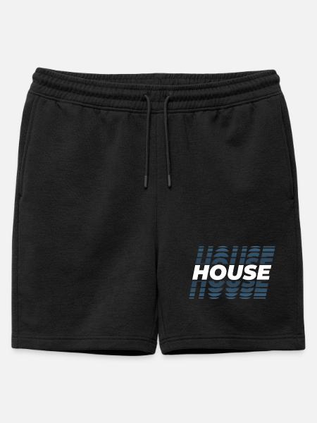 House design øvelse, for DJ EDM Techno House - Herre premium økologiske sweatshorts - sort