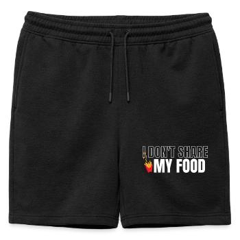 Ne partage pas ma nourriture - Short de survêtement homme premium - noir - Devant - AI Model Male 178 light (178cm)