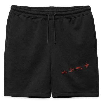 Le vol de l'oiseau rouge - Short de survêtement homme premium - noir - Devant - AI Model Male 178 light (178cm)
