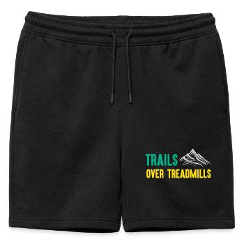 Trail Running - Sentiers sur tapis roulants - Short de survêtement homme premium - noir - Devant - AI Model Male 178 light (178cm)