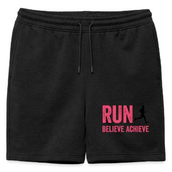 Marathon - Courir. Croire. Accomplir. - Short de survêtement homme premium - noir - Devant - AI Model Male 178 light (178cm)