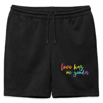 Mois de la fierté - L’amour n’a pas de genre - Short de survêtement homme premium - noir - Devant - AI Model Male 178 light (178cm)