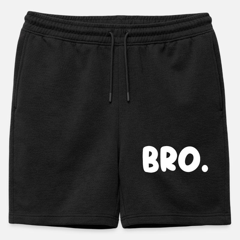 Bro! - Mens' Premium Organic Sweatshorts - black