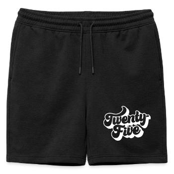 Vingt-cinq 25e anniversaire Hommes Femmes 25 ans - Short de survêtement homme premium - noir - Devant - AI Model Male 178 light (178cm)