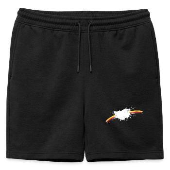 Milk is on Germany - Mens' Premium Organic Sweatshorts - black - Front - AI Model Male 178 light (178cm)