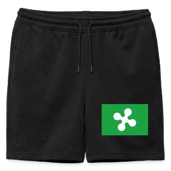 Lombardie Italie - Short de survêtement homme premium - noir - Devant - AI Model Male 178 light (178cm)