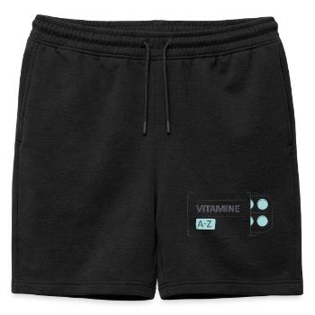 Paquet de comprimés de pilules médicamenteuses - Short de survêtement homme premium - noir - Devant - AI Model Male 178 light (178cm)