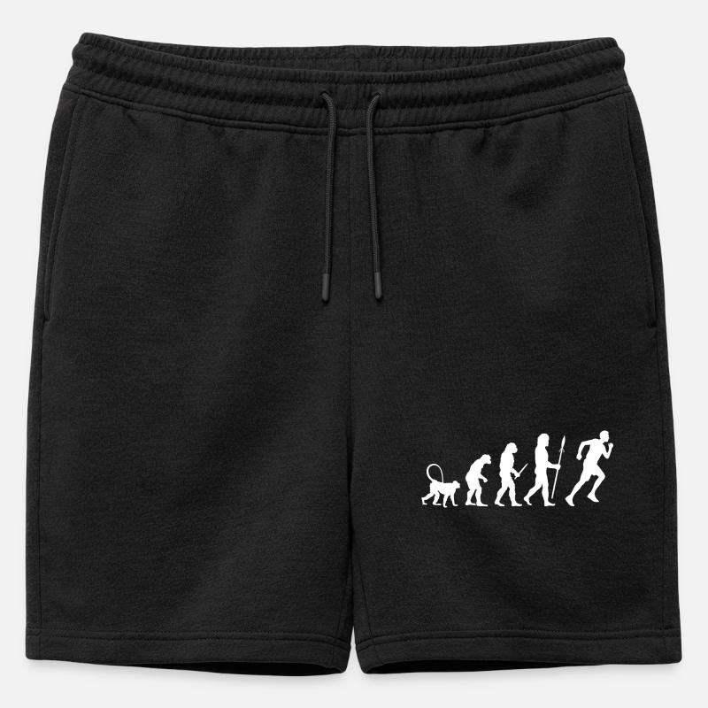 Jogger Evolution - Männer Premium Organic Sweatshorts - Schwarz