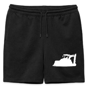 Opérateur d’excavatrice et d’équipement de construction Silhouette – - Short de survêtement homme premium - noir - Devant - AI Model Male 178 light (178cm)