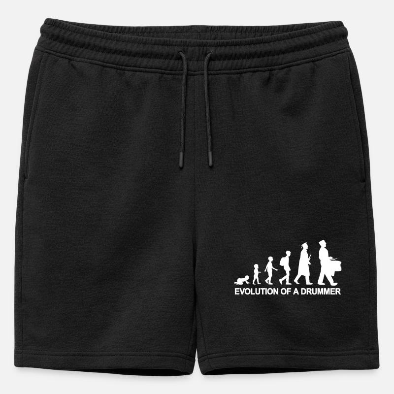 Trommler Evolution - Männer Premium Organic Sweatshorts - Schwarz