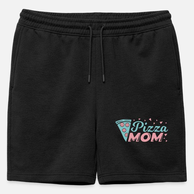 Pizza Mutter - Männer Premium Organic Sweatshorts - Schwarz