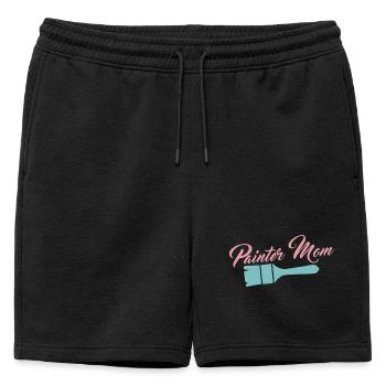 Peintre Vernisher - Short de survêtement homme premium - noir - Devant - AI Model Male 178 light (178cm)