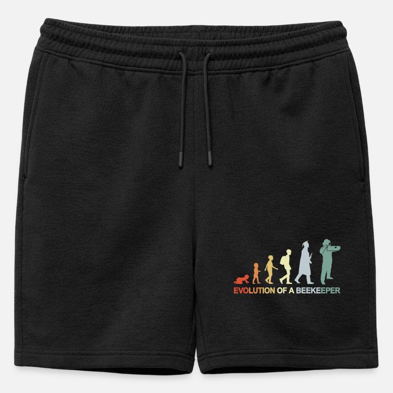 Beekeeper Evolution - Mens' Premium Organic Sweatshorts - black