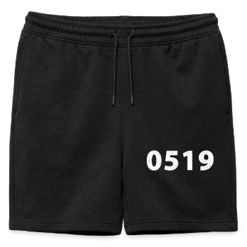 0519 Leeuwarden Dokkum Birdaard Aalsum Moddergat - Short de survêtement homme premium - noir - Devant - AI Model Male 178 light (178cm)