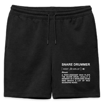 Définition du batteur - Short de survêtement homme premium - noir - Devant - AI Model Male 178 light (178cm)