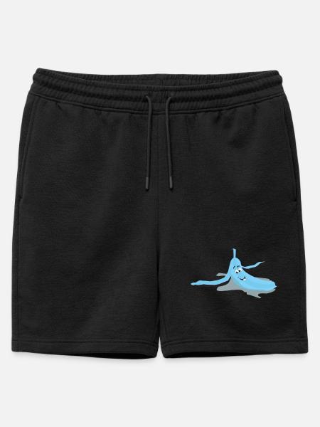 Oeil glissé banane - Short de survêtement homme premium - noir