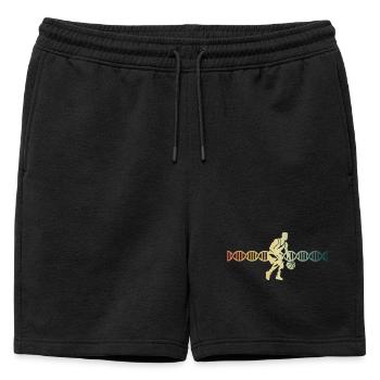 Basketball DNA DNA Streetball | - Mens' Premium Organic Sweatshorts - black - Front - AI Model Male 178 light (178cm)