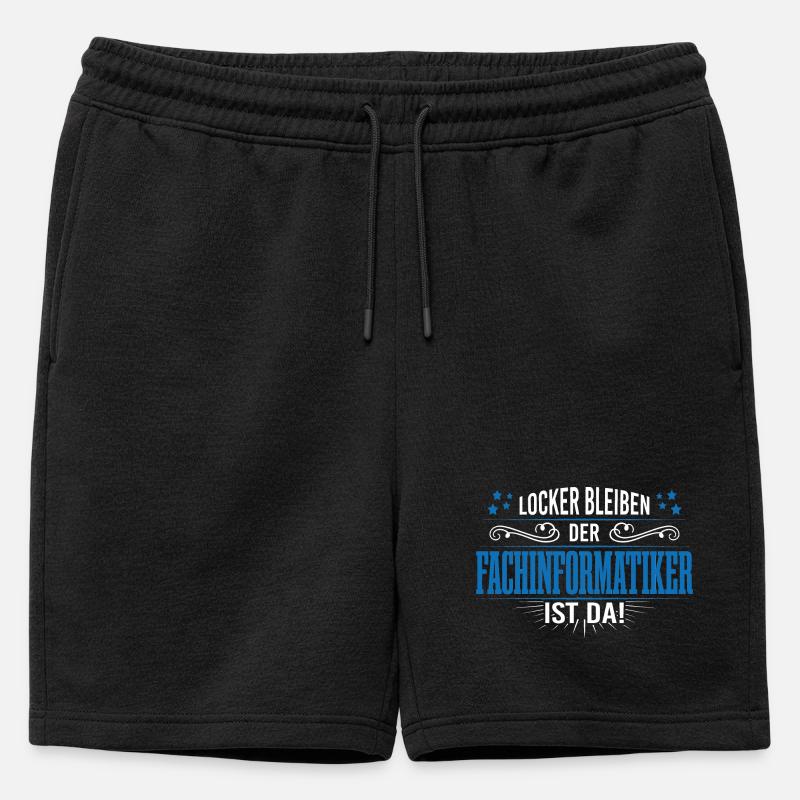 Fachinformatiker programmierer support admin - Männer Premium Organic Sweatshorts - Schwarz
