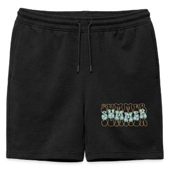 Été - Short de survêtement homme premium - noir - Devant - AI Model Male 178 light (178cm)