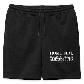 T-shirt Homo sum humani nihil a me alienum puto - Short de survêtement homme premium - noir - Devant - AI Model Male 178 light (178cm)