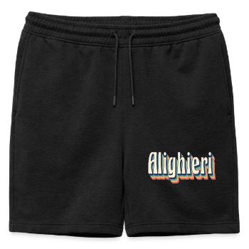 Alighieri Retro Vintage T-Shirt Gift T-Shirt - Mens' Premium Organic Sweatshorts - black - Front - AI Model Male 178 light (178cm)