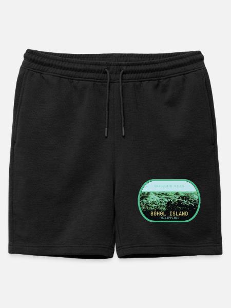 Chocolate Hills i Bohol, Filippinerna - Herr premium sweatshorts - svart