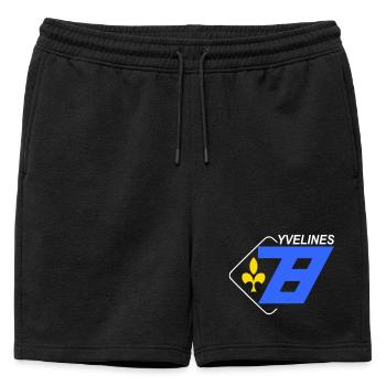 Yvelines - Short de survêtement homme premium - noir - Devant - AI Model Male 178 light (178cm)