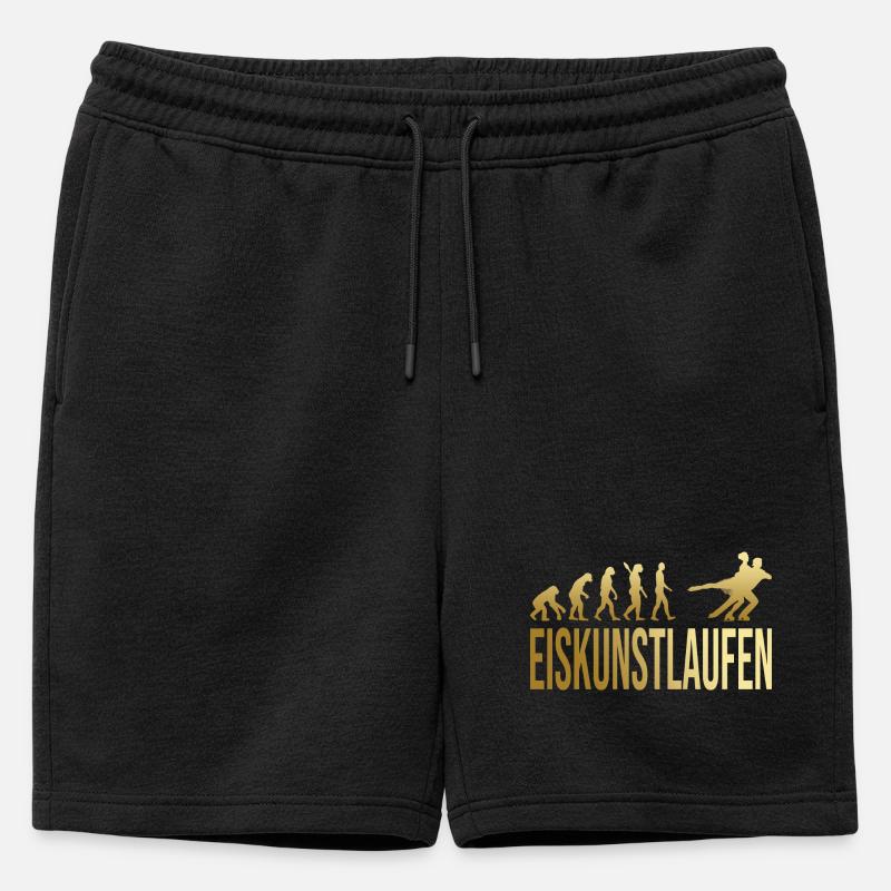 Evolution Eiskunstlaufen - Männer Premium Organic Sweatshorts - Schwarz
