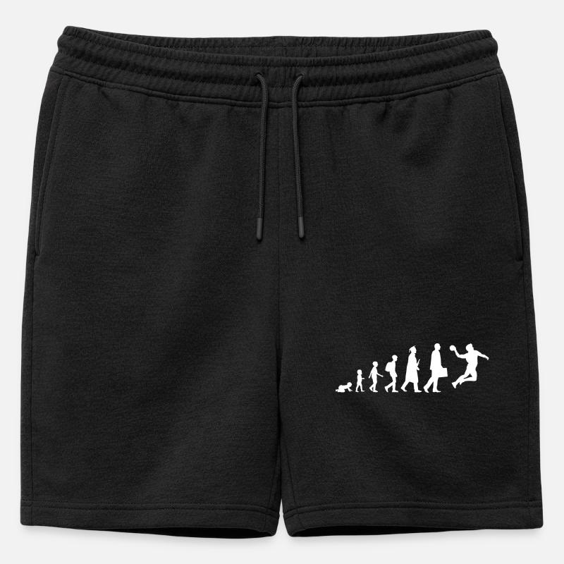 Evolution Handball - Männer Premium Organic Sweatshorts - Schwarz