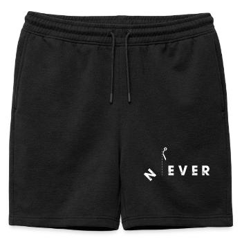 Conception de ciseaux Never Cut Boundaries - Short de survêtement homme premium - noir - Devant - AI Model Male 178 light (178cm)