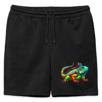 Iguane - Short de survêtement homme premium - noir - Devant - AI Model Male 178 light (178cm)
