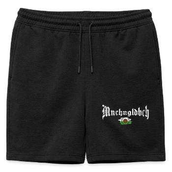 Mönchengladbach Fußball - Männer Premium Organic Sweatshorts - Schwarz - Vorne - AI Model Male 178 light (178cm)