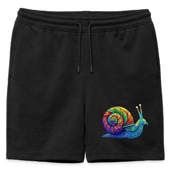 Escargot - Short de survêtement homme premium - noir - Devant - AI Model Male 178 light (178cm)