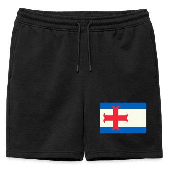 drapeau Zutphen - Short de survêtement homme premium - noir - Devant - AI Model Male 178 light (178cm)