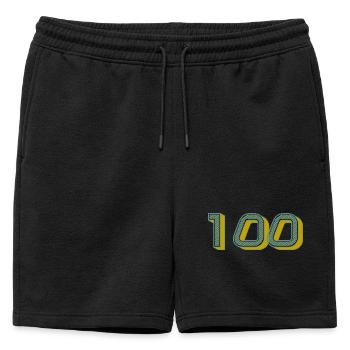 100. 100 ANS. 100e ANNIVERSAIRE. ANNIVERSAIRE 100 - Short de survêtement homme premium - noir - Devant - AI Model Male 178 light (178cm)
