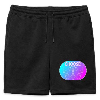 Dessin au trait - Choisir - Short de survêtement homme premium - noir - Devant - AI Model Male 178 light (178cm)