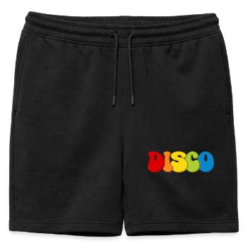Discothèque - Short de survêtement homme premium - noir - Devant - AI Model Male 178 light (178cm)