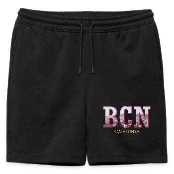 Barcelona Catalunya - Männer Premium Organic Sweatshorts - Schwarz - Vorne - AI Model Male 178 light (178cm)