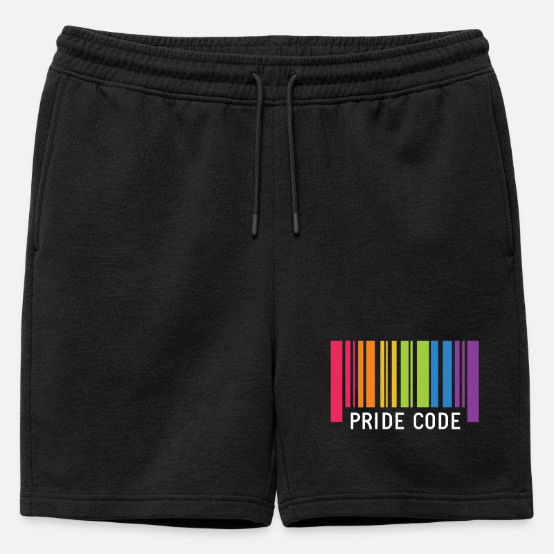 LGBT Pride Month - Pride Code - Mens' Premium Organic Sweatshorts - black
