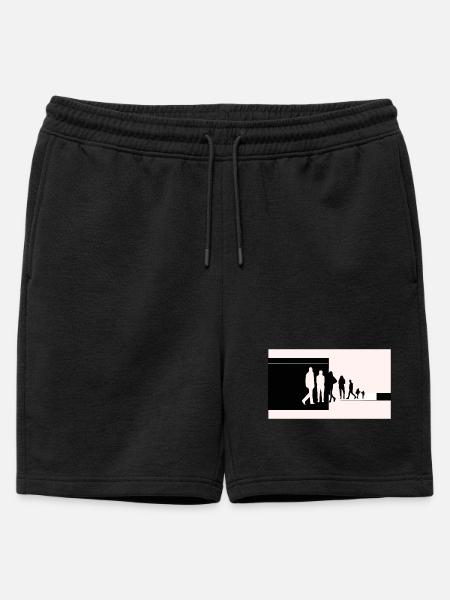 Silhouettes in transition - Mens' Premium Organic Sweatshorts - black