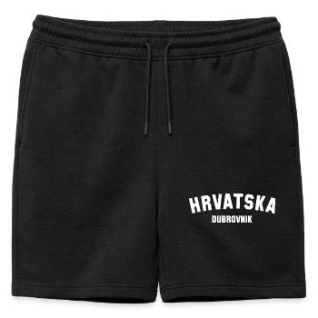 DUBROVNIK Croatie Croatie - Short de survêtement homme premium - noir - Devant - AI Model Male 178 light (178cm)