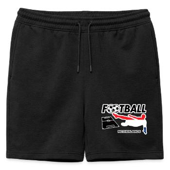 Football Fever Pays-Bas - Short de survêtement homme premium - noir - Devant - AI Model Male 178 light (178cm)