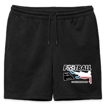 La fièvre du football République tchèque - Short de survêtement homme premium - noir - Devant - AI Model Male 178 light (178cm)