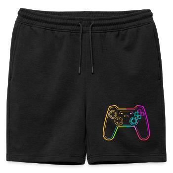 Croquis de jeux vidéo - Short de survêtement homme premium - noir - Devant - AI Model Male 178 light (178cm)