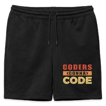 Mot du développeur - Short de survêtement homme premium - noir - Devant - AI Model Male 178 light (178cm)