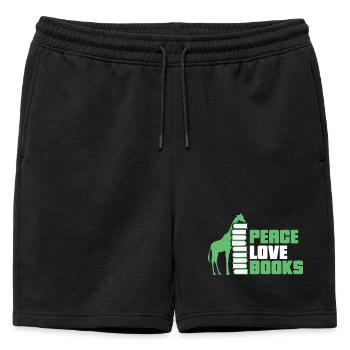 Livres de lecture Livre Girafe - Short de survêtement homme premium - noir - Devant - AI Model Male 178 light (178cm)